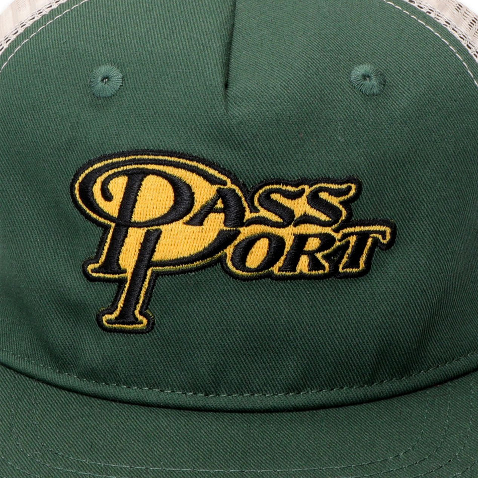 Pass~Port - Minimum Output Workers Trucker Cap - Elm Green