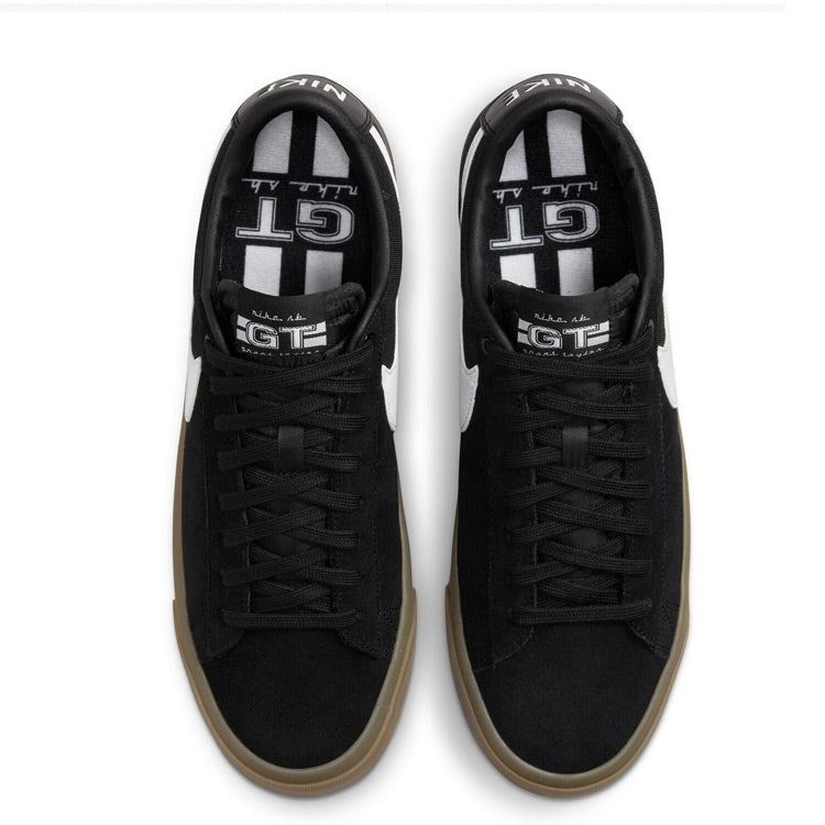 NikeSB - Zoom Blazer Low Pro GT - Black/White-Black-White-Gum - Hemley Skateboarding