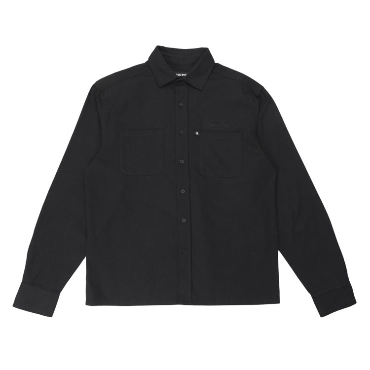 Pass~Port - Ovalit Herringbone LS Shirt - Black