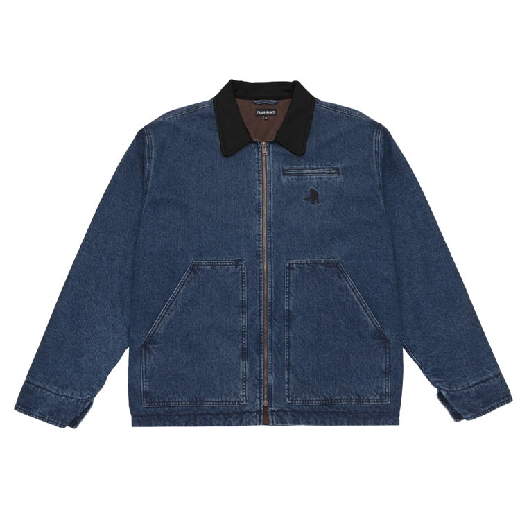Pass~Port - Solid Denim Packers Jacket - Dark Indigo