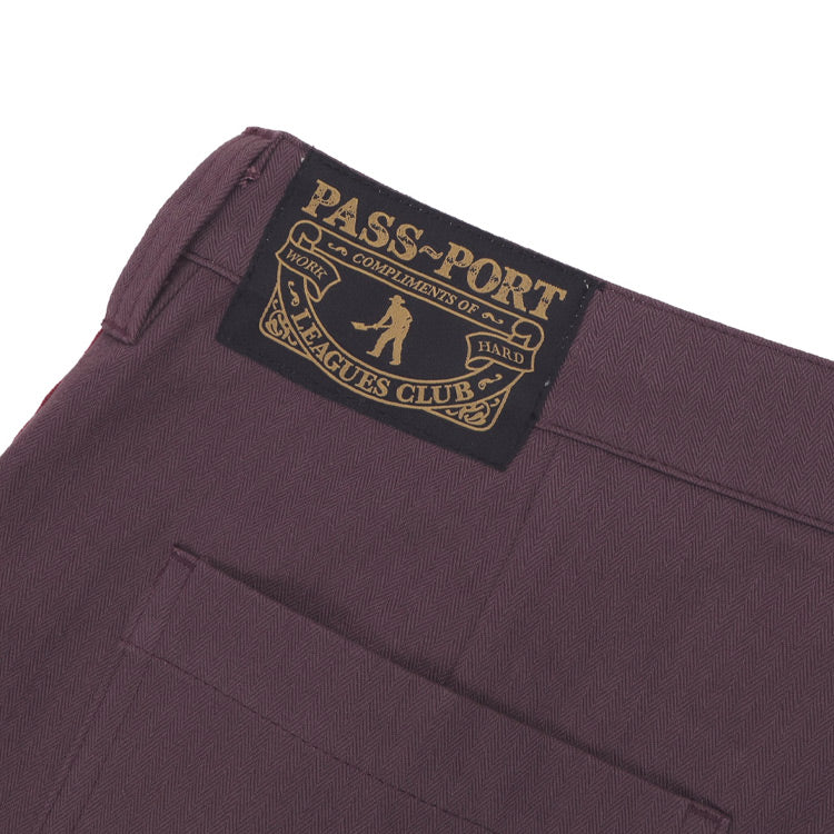 Pass~Port - Leagues Club Stripe Short - Plum