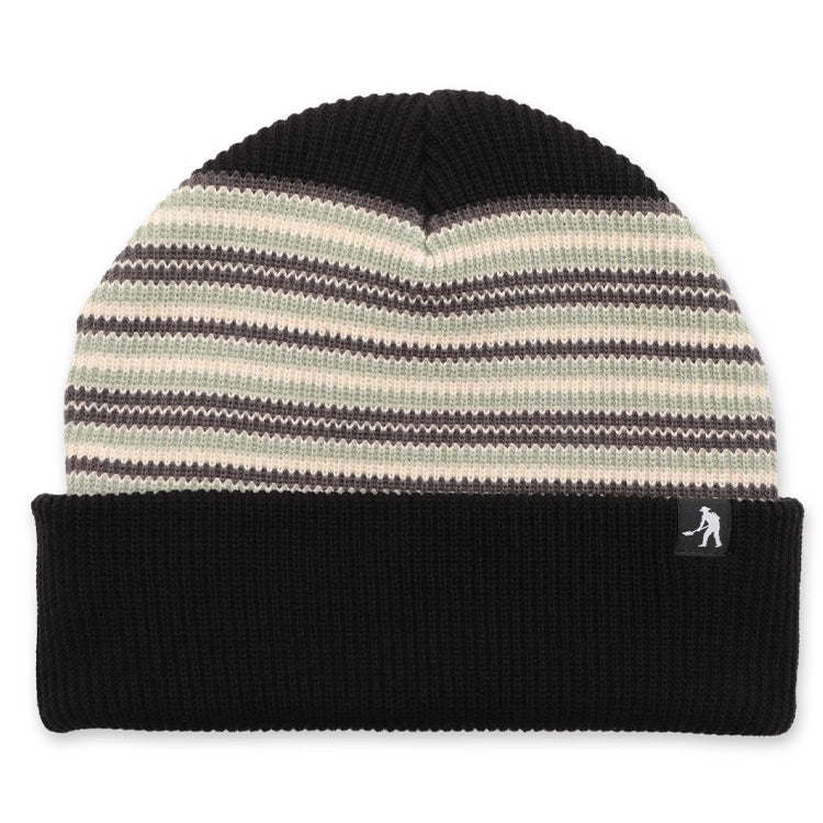 Pass~Port - Organic Cotton Stripe Beanie - Black