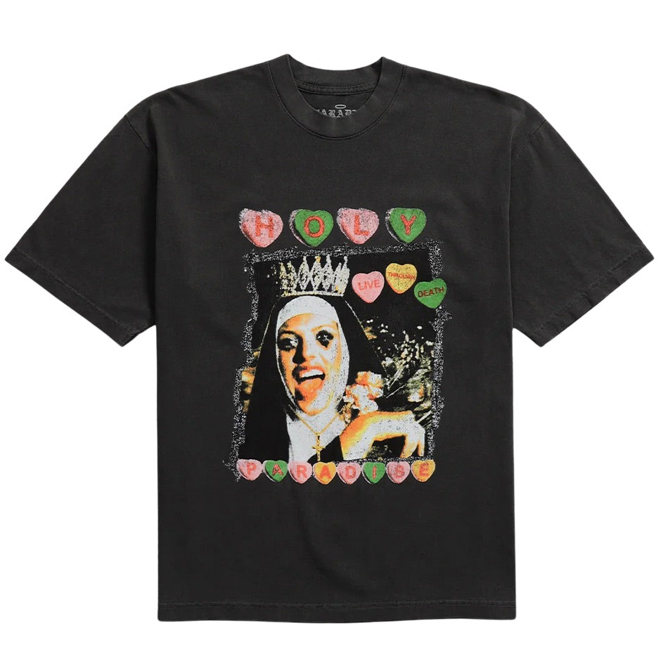 Paradise NYC - Holy Live Through Death Tee - Vintage Black