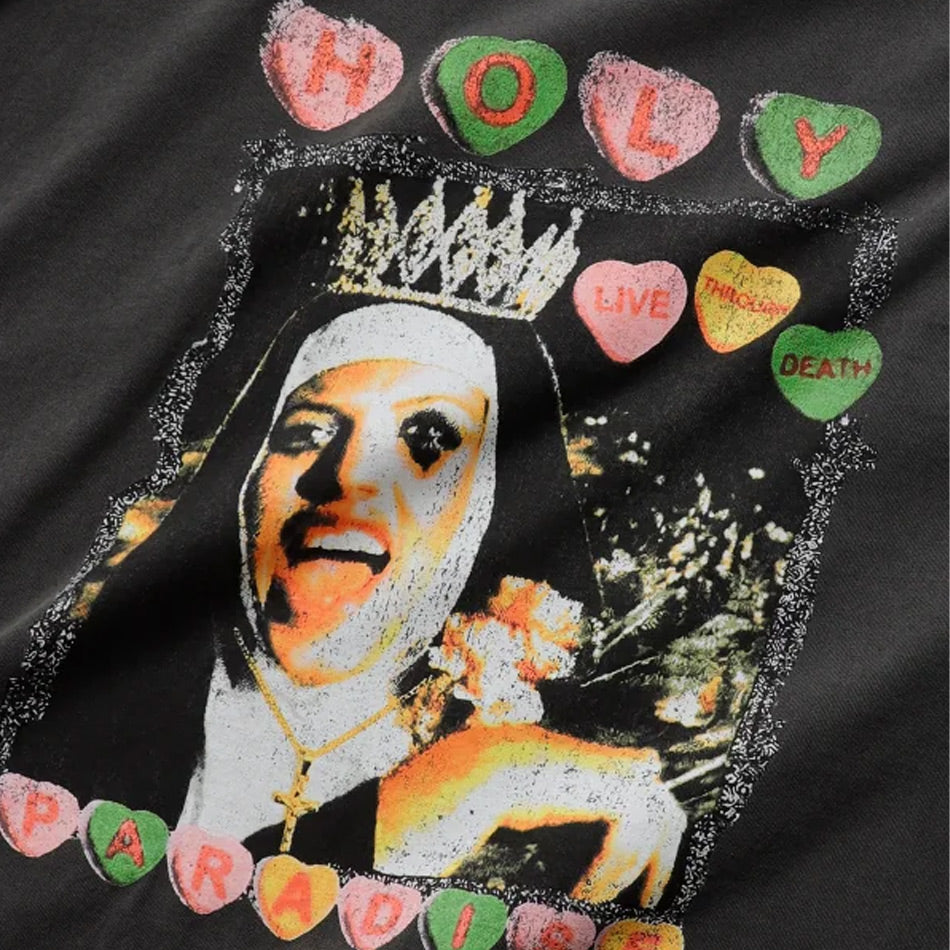Paradise NYC - Holy Live Through Death Tee - Vintage Black