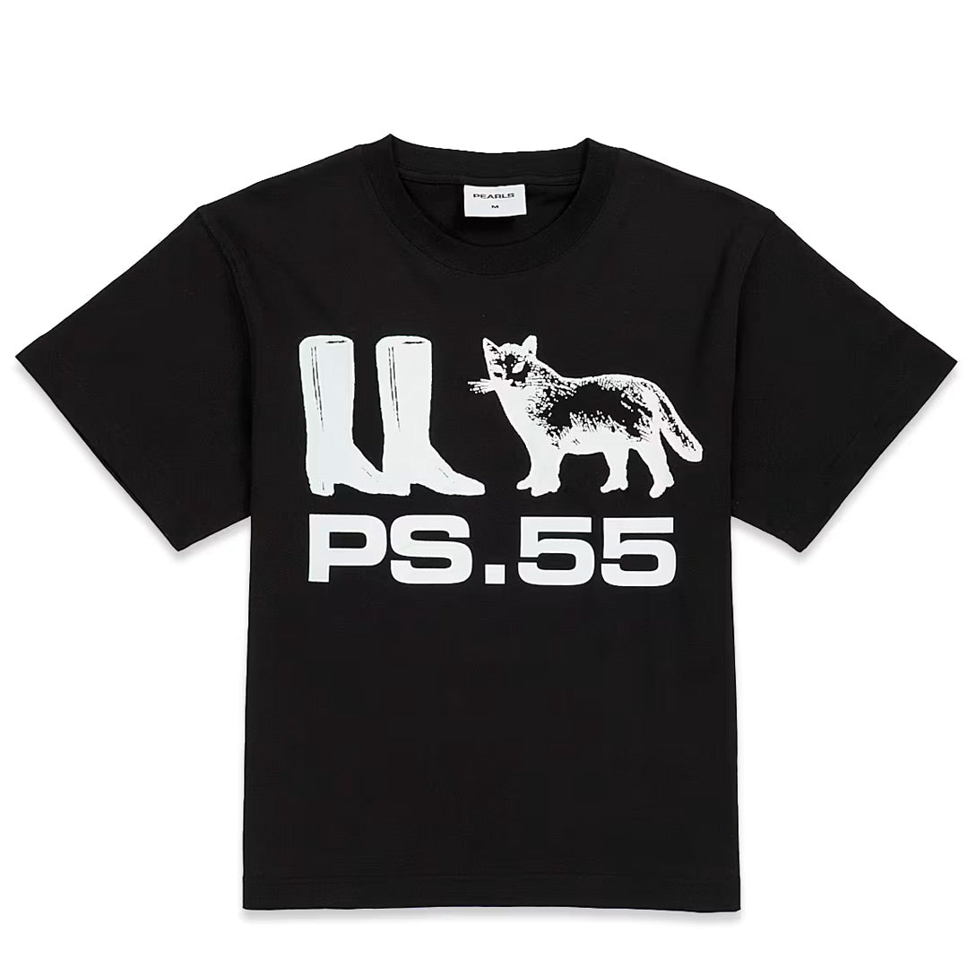 Pearls - Puss In Boots Tee - Black