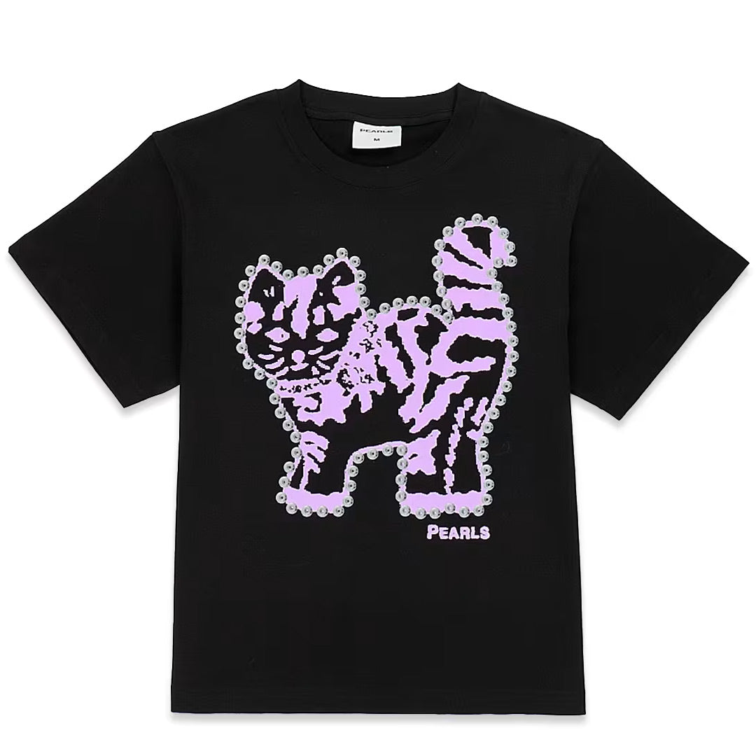 Pearls - Stud Muffin Tee - Black