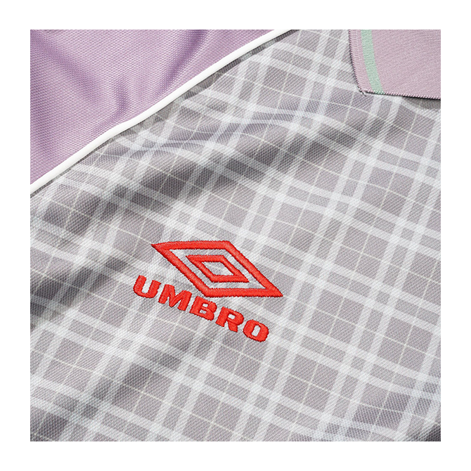 Butter Goods x Umbro - Plaid Jersey - Berry/Stone