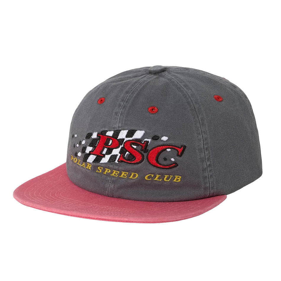 Polar Skate Co. - Michael Cap - Polar Speed Club - Grey/Red
