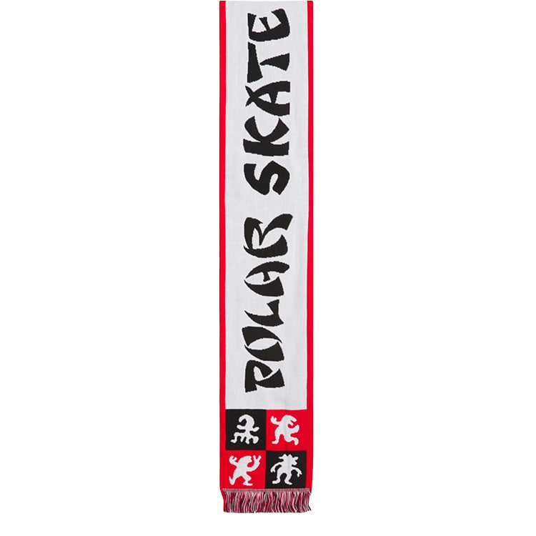 Polar Skate Co. - Football Scarf - Checkers - Red - Hemley Skateboarding