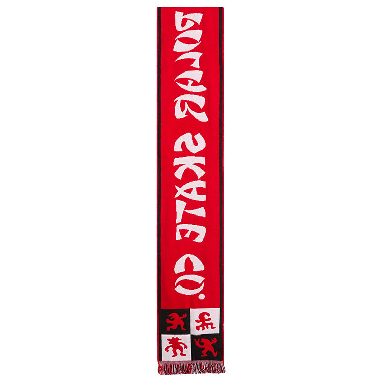 Polar Skate Co. - Football Scarf - Checkers - Red - Hemley Skateboarding