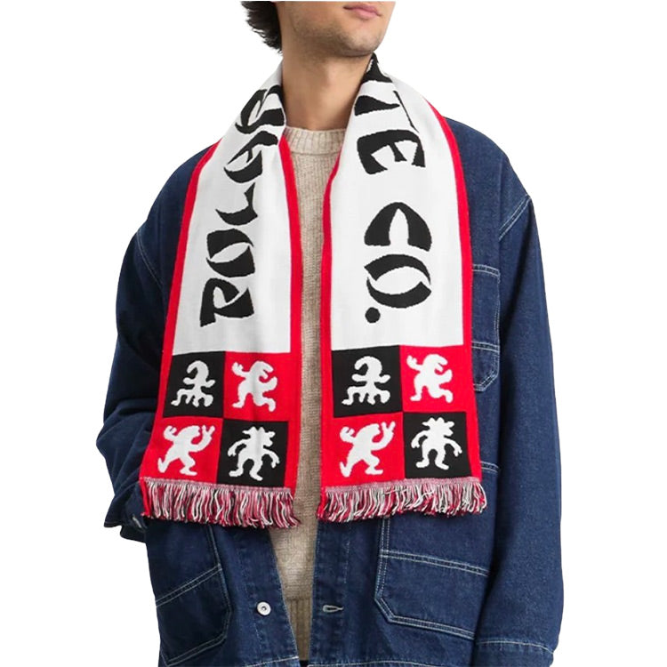 Polar Skate Co. - Football Scarf - Checkers - Red - Hemley Skateboarding