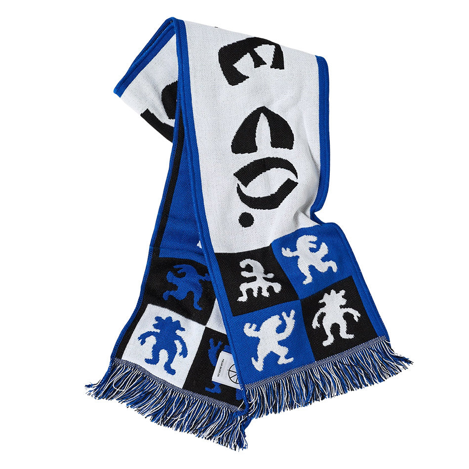 Polar Skate Co. - Football Scarf - Checkers - Blue