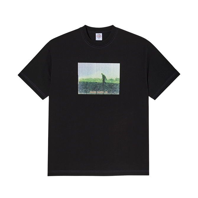Polar Skate Co. - Contrast Tee - Beach Walk - Black/Purple
