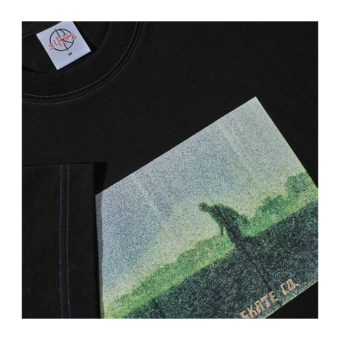 Polar Skate Co. - Contrast Tee - Beach Walk - Black/Purple