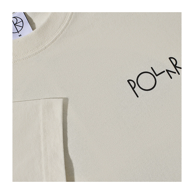 Polar Skate Co. - Contrast Tee - Fill Logo - Ivory/Black