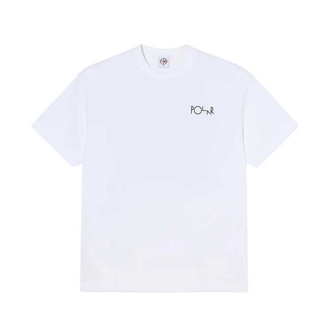 Polar Skate Co. - Fill Logo Tee - Martas Roses - White