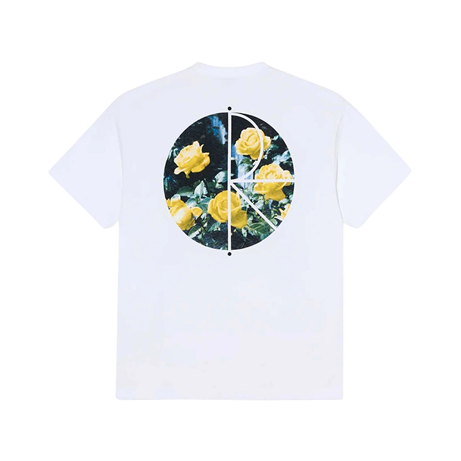 Polar Skate Co. - Fill Logo Tee - Martas Roses - White