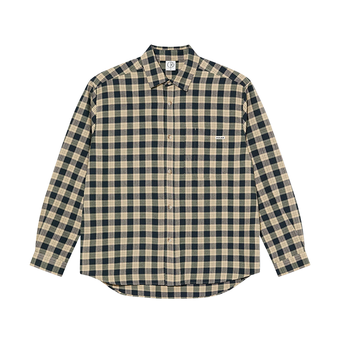Polar Skate Co. - Mitchell LS Shirt - Teal/Butter