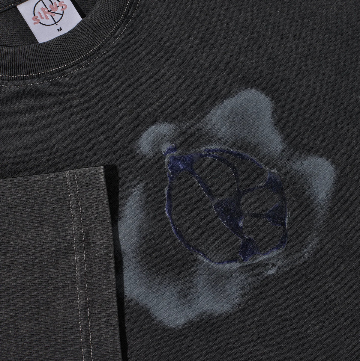 Polar Skate Co. - Metal Logo Tee - Silver/Black
