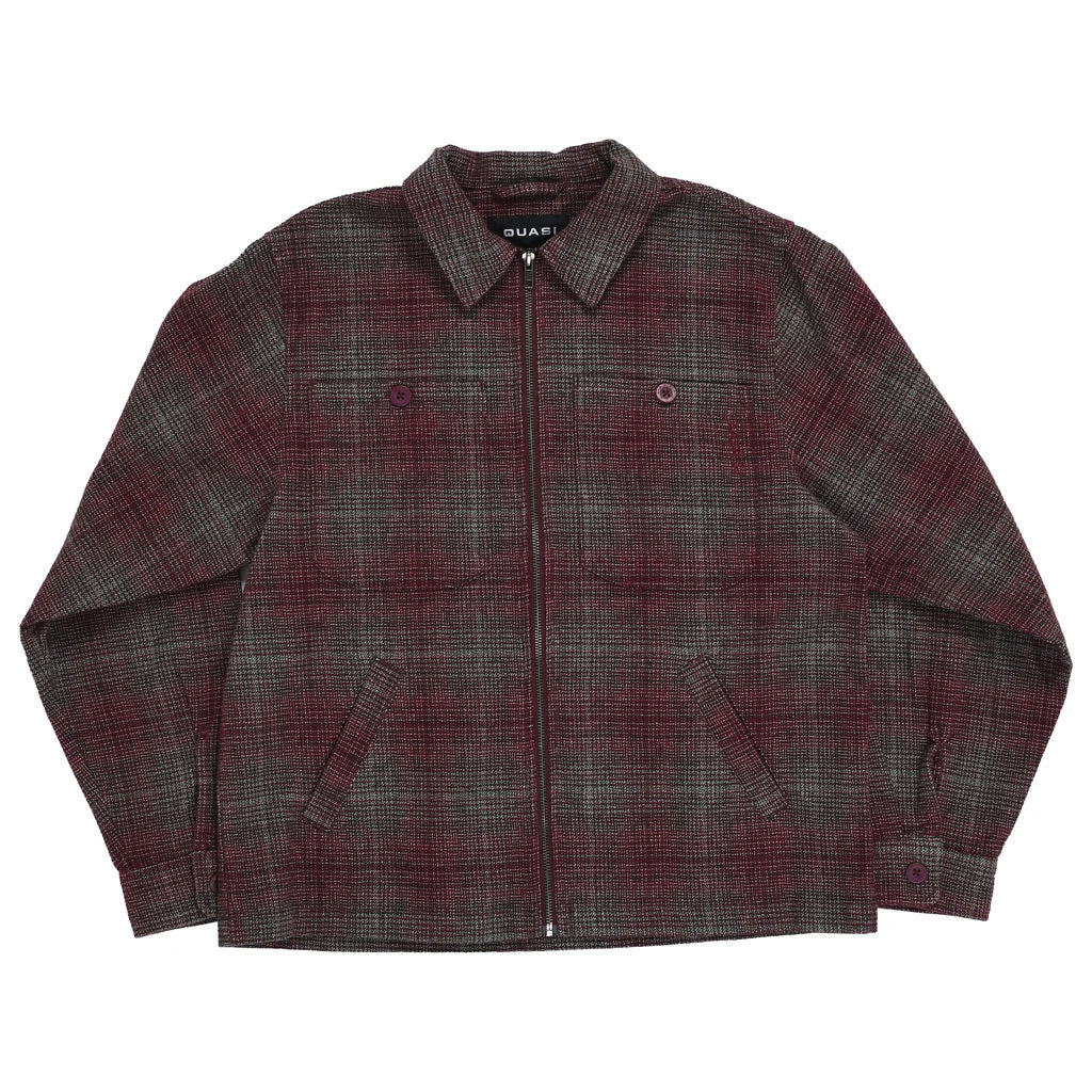 Quasi - Grain Full Zip Jacket - Oxblood