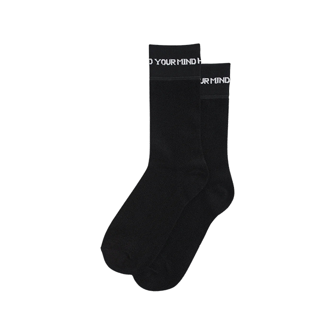 Last Resort AB - Reverse Terry Socks - Black