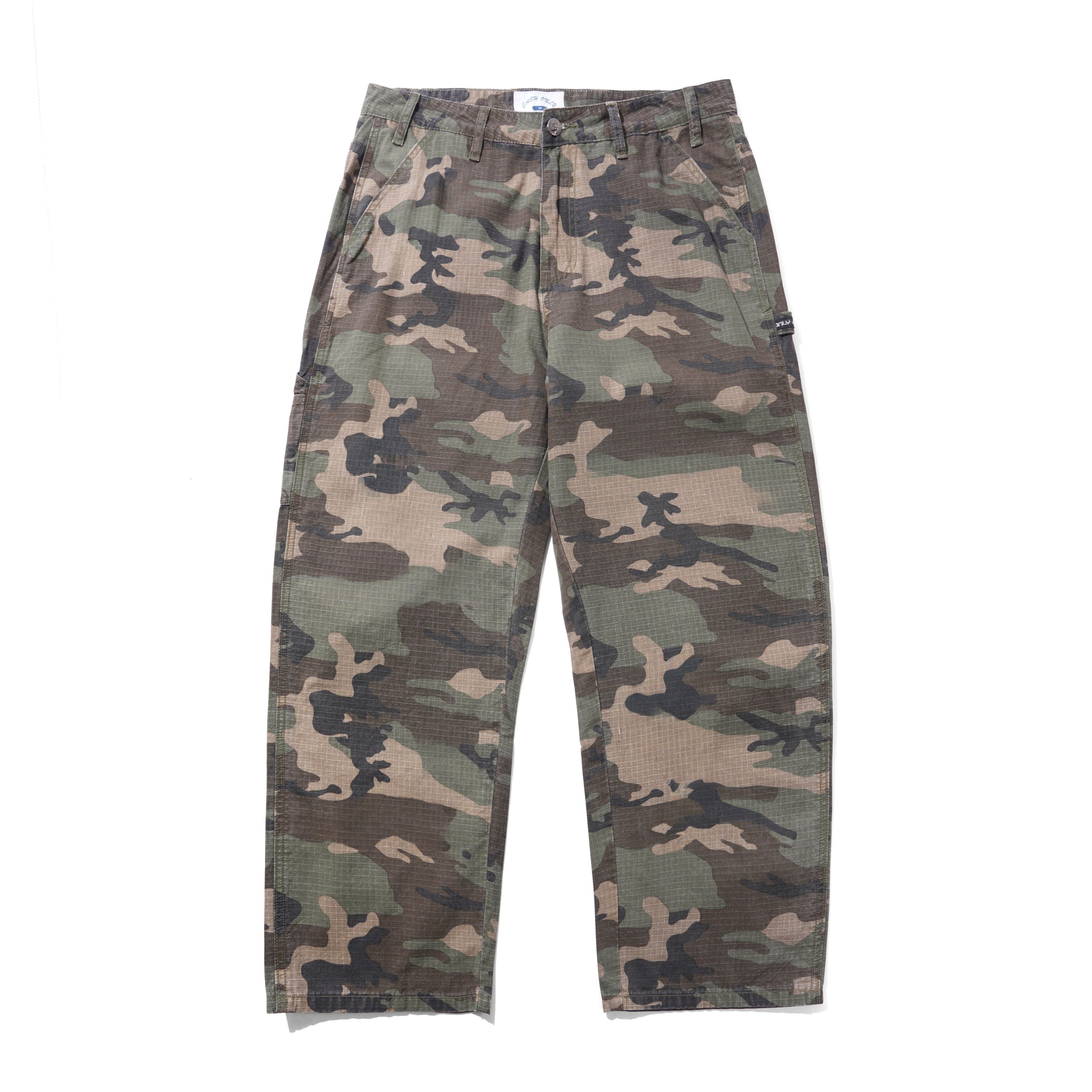 Cash Only - Ripstop Carpenter Pants - Woodland Camo