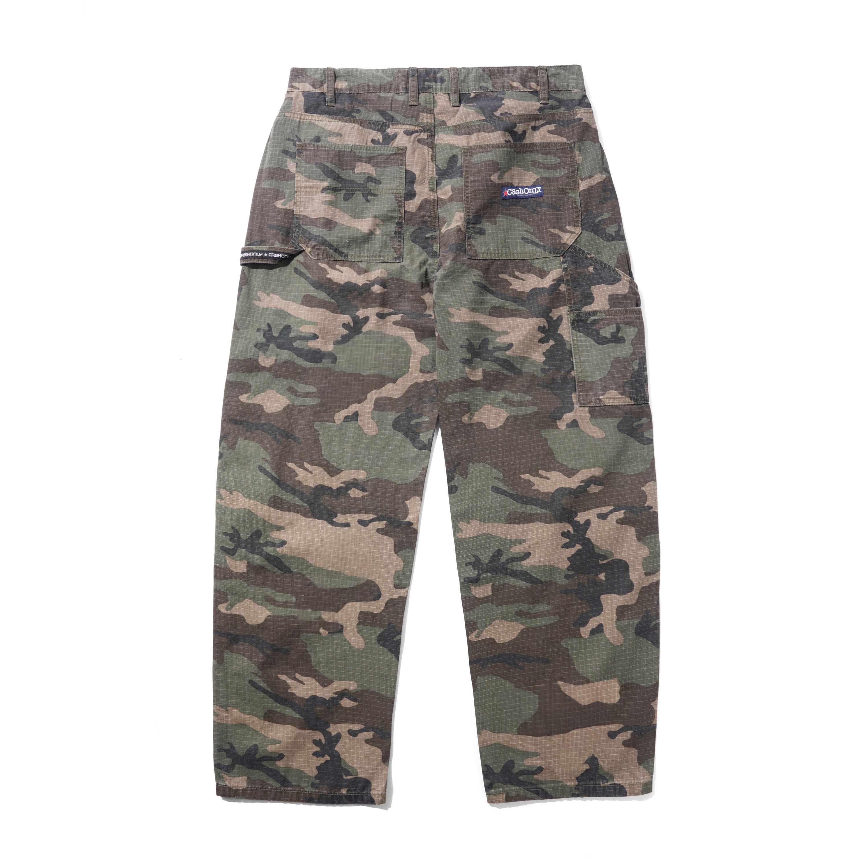 Cash Only - Ripstop Carpenter Pants - Woodland Camo
