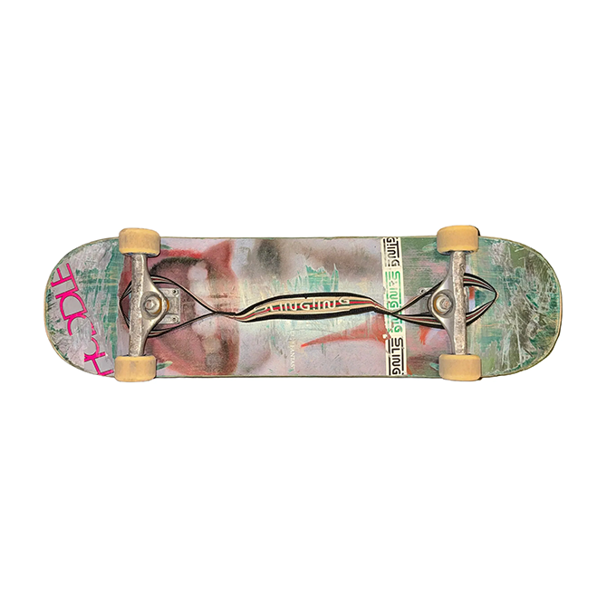 Slingting - Skateboard Sling - Striped Black/Silver