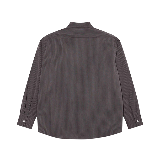 Last Resort AB - SM001 LS Shirt - Poplin Navy Stripe
