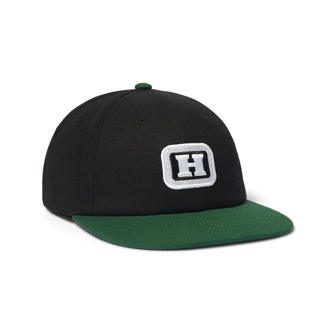 Huf - Serif H 6 Panel Cap - Black