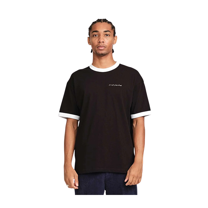 Last Resort AB - Signature Ringer SS Tee - Black