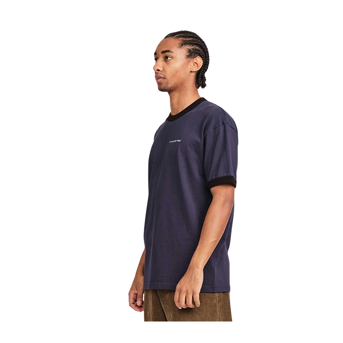Last Resort AB - Signature Ringer SS Tee - Dark Navy