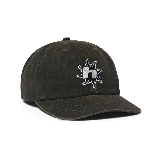 Huf - Sol Denim 6 Panel Washed Cap - Washed Black