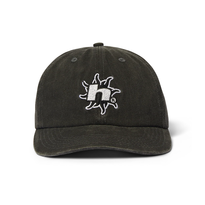 Huf - Sol Denim 6 Panel Washed Cap - Washed Black