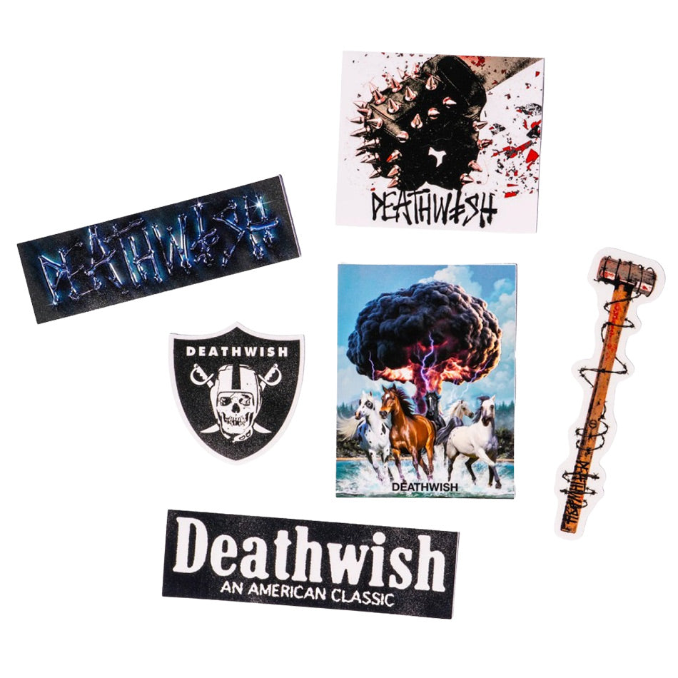 Deathwish - Nation Stickers - 6 Pack - Multi