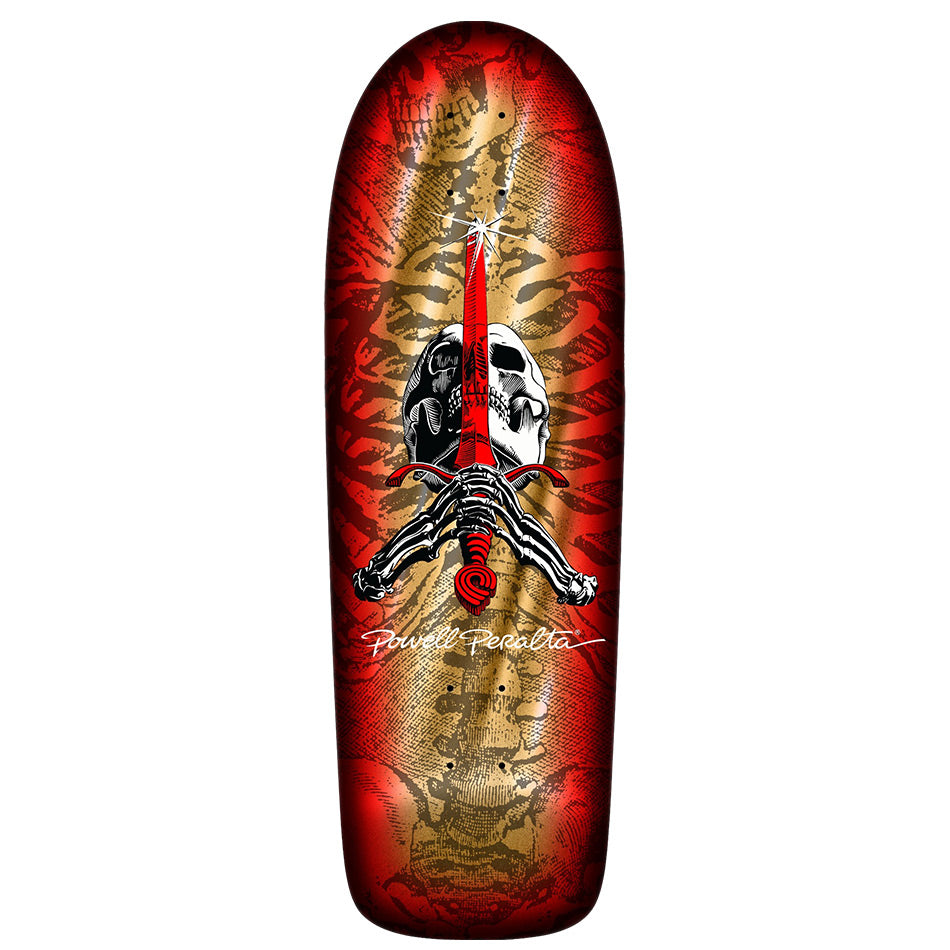Powell Peralta Skull & Sword OG Deck - Gold Foil