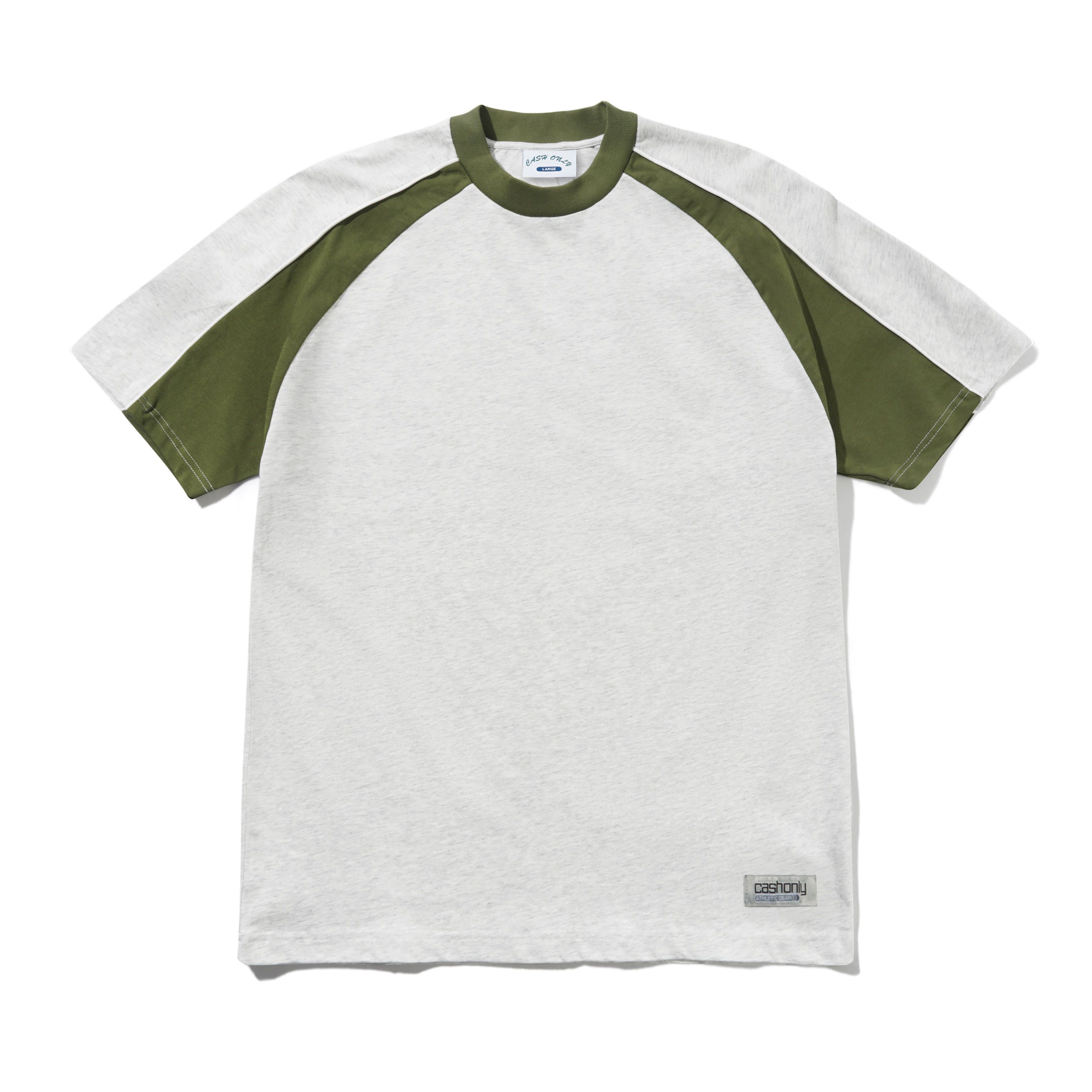 Cash Only - Track Panel Tee - Ash/Army