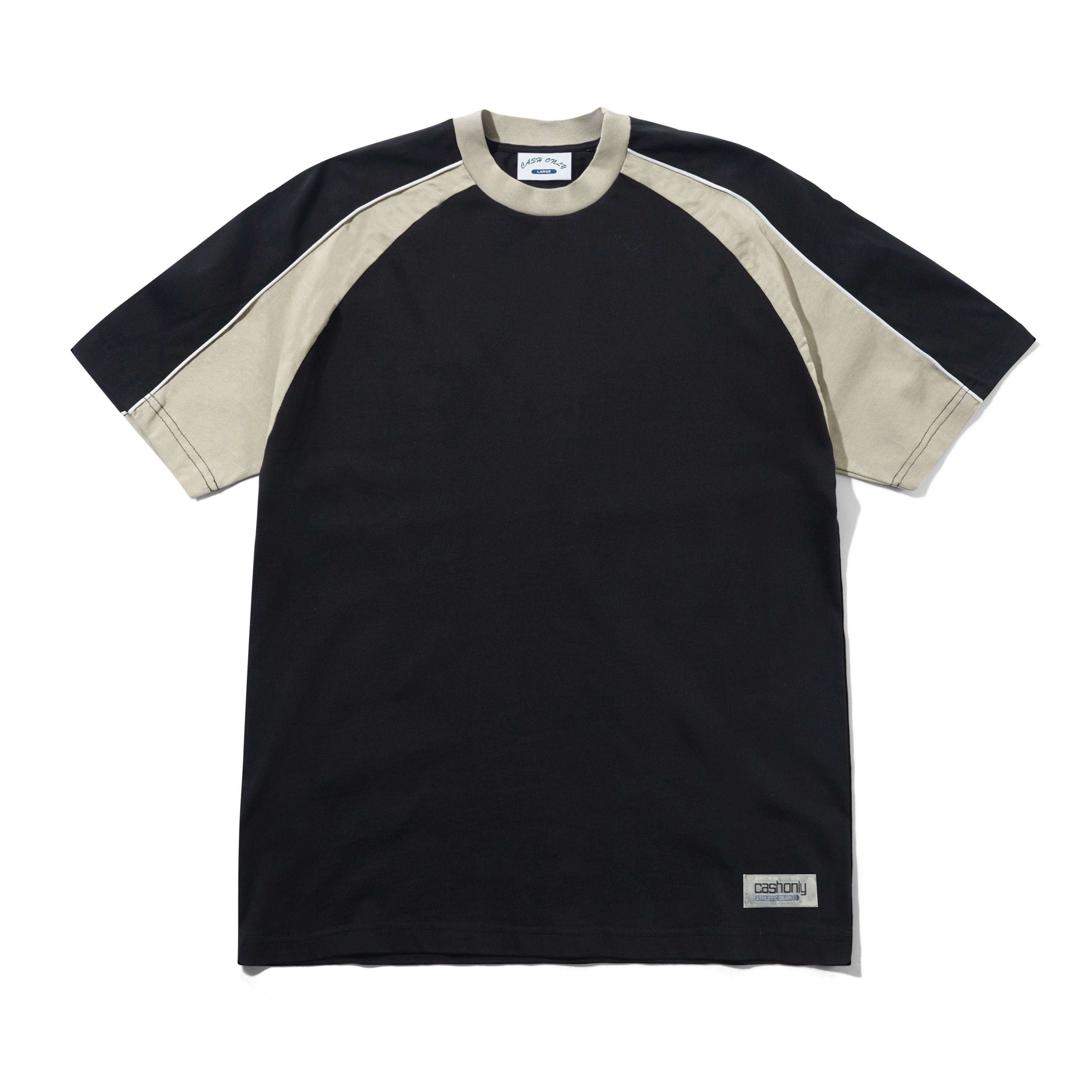 Cash Only - Track Panel Tee - Black/Cove