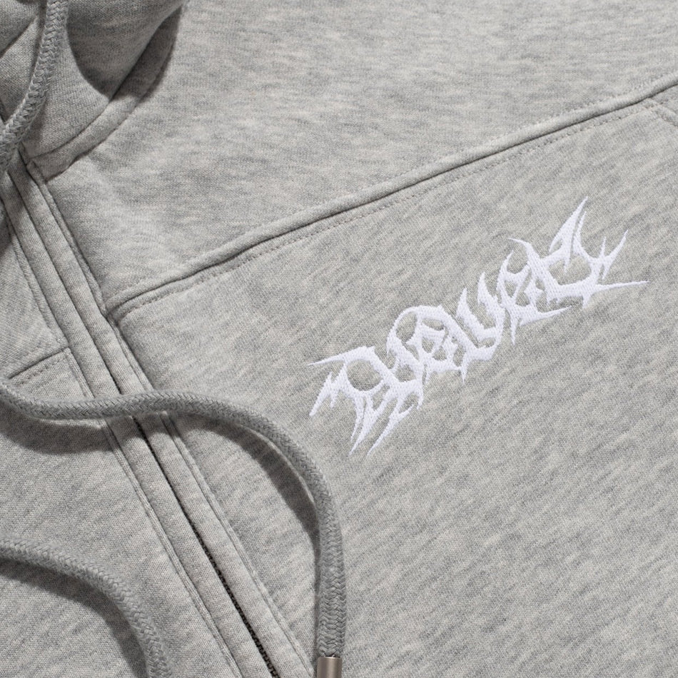 Velvet - Panel Hoodie - Heather Grey
