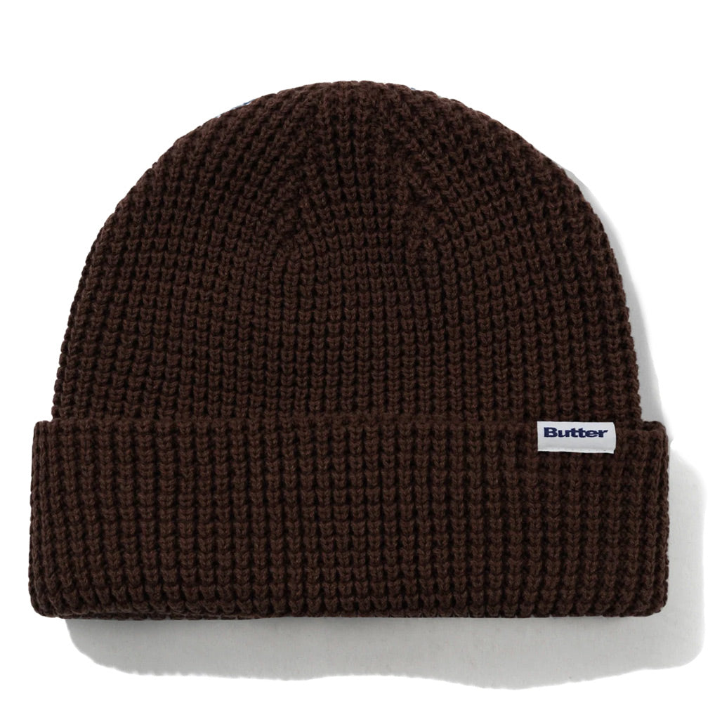 Butter Goods - Distressed Waffle Knit Beanie - Washed Bark