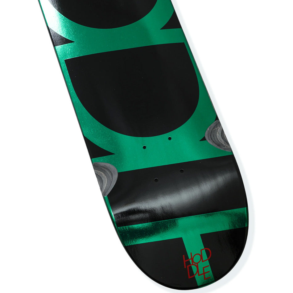 Hoddle - Logo Deck - Wheel Wells -  Green