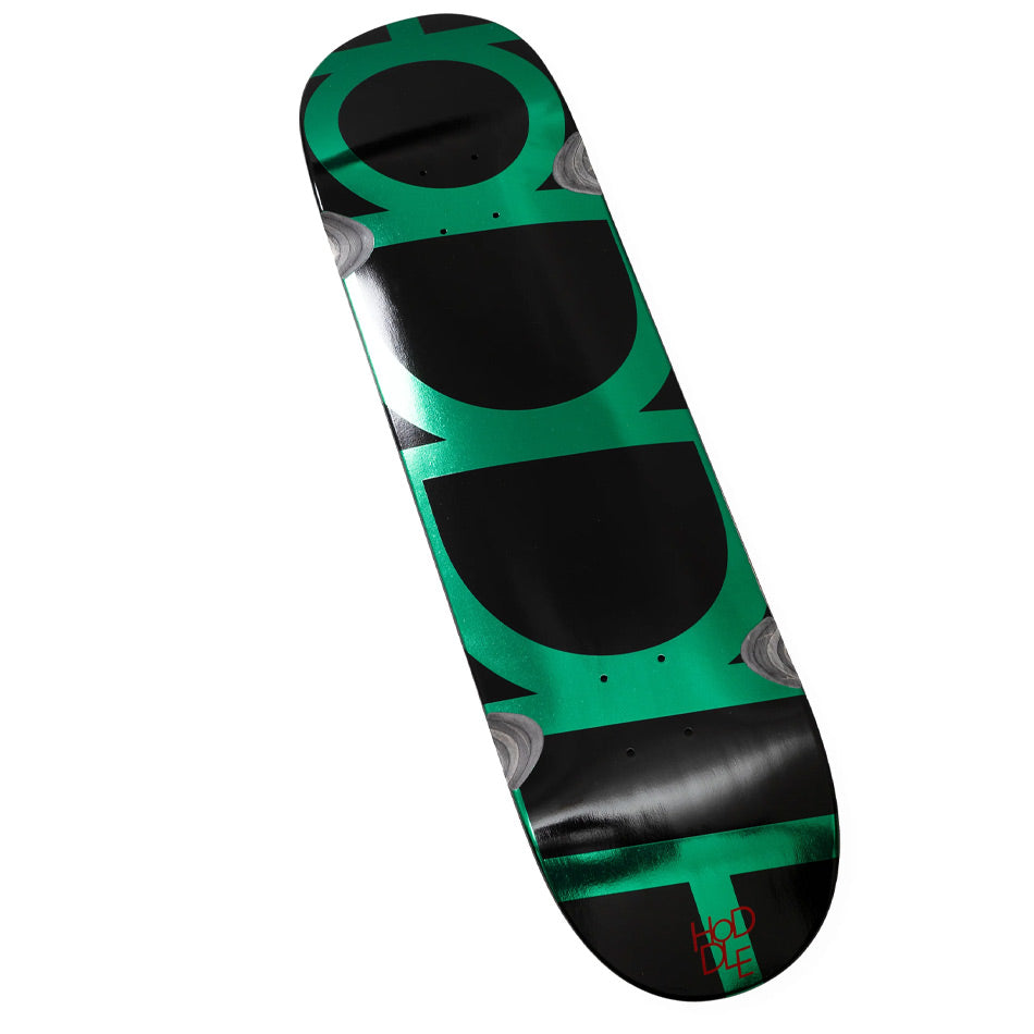 Hoddle - Logo Deck - Wheel Wells -  Green