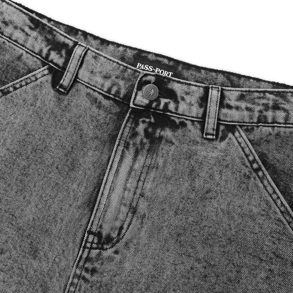 Pass~Port - Workers Club 3/4 Jean Short - Acid Grey