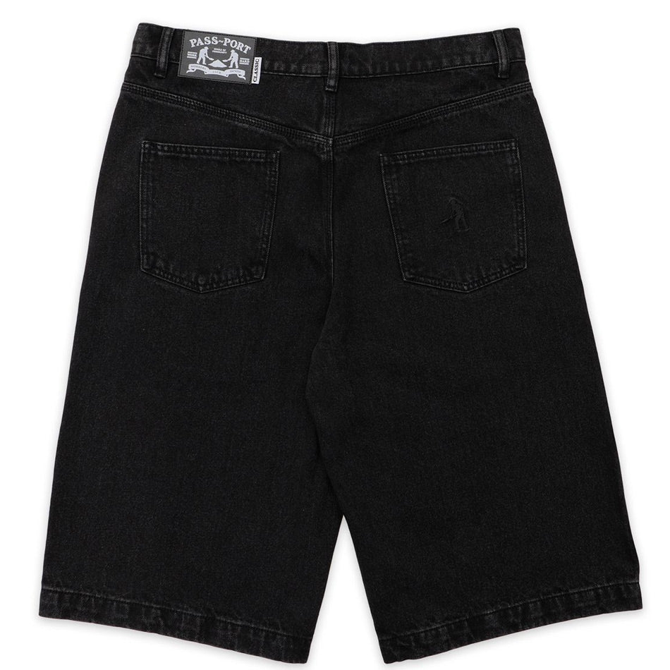 Pass~Port - Workers Club 3/4 Jean Short - Faded Wash Black