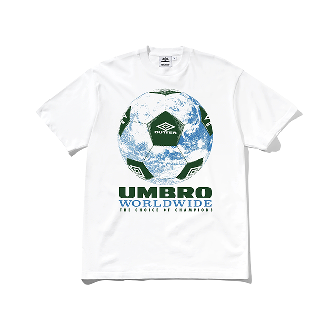 Butter Goods x Umbro - World Game Tee - White