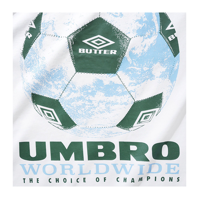 Butter Goods x Umbro - World Game Tee - White
