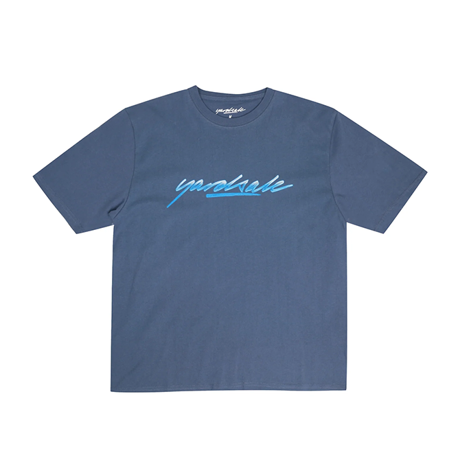 Yardsale - Washed Script Tee - Blue