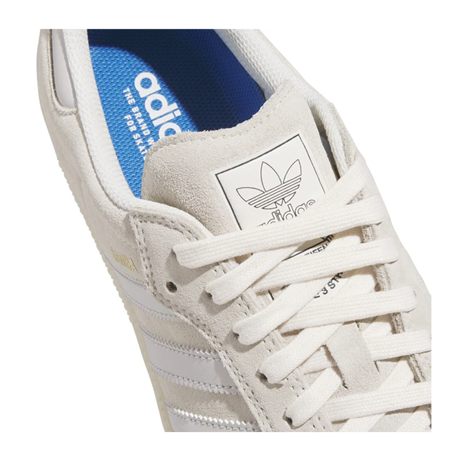 Adidas - Samba ADV - Chalk White/Grey One/Carbon - Hemley Skateboarding