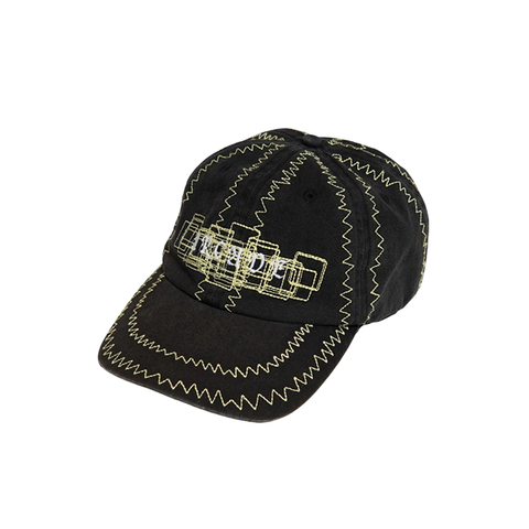 Arcade - Squiggle Stitch Cap - Black/Yellow