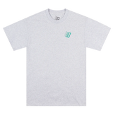 Bronze - B Logo Tee - Heather Grey/Turquoise/Pink